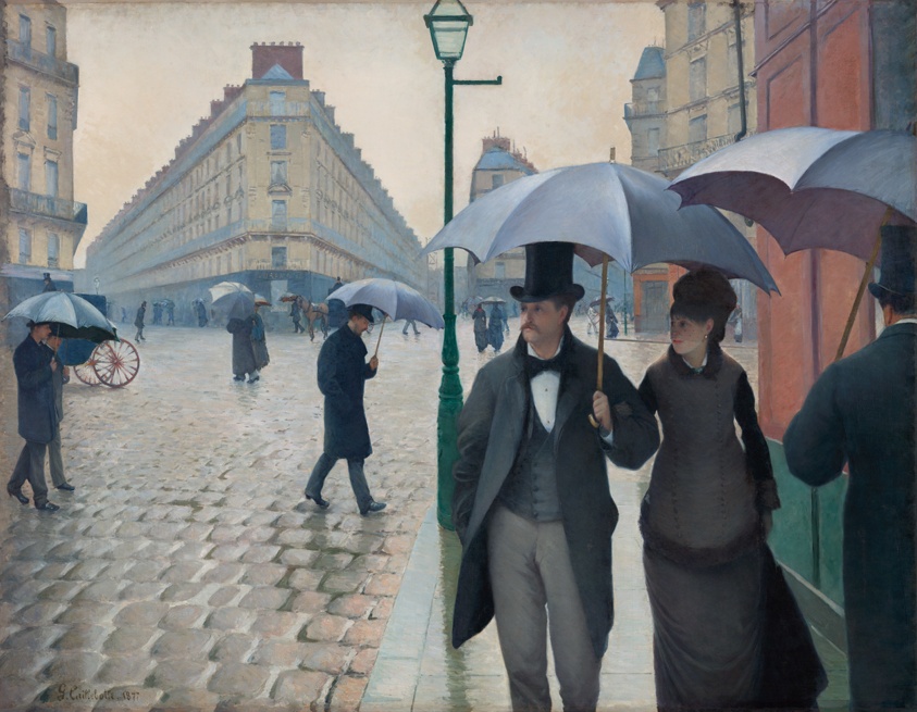 Paris Street; Rainy Day — Gustave Caillebotte